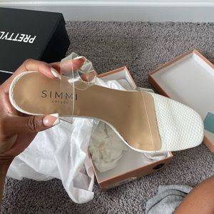 SIMMI LONDON WHITE HEELS